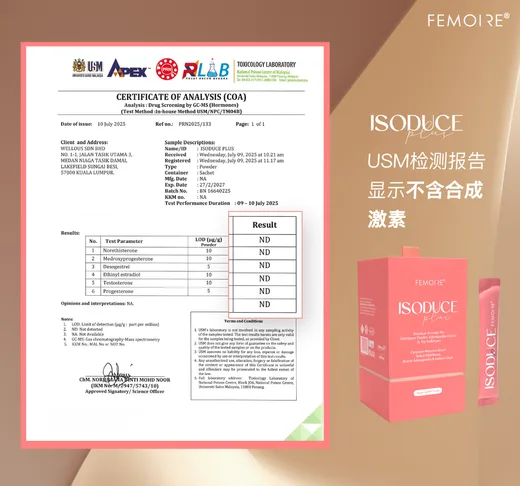 ISOduce 無合成荷爾蒙檢測