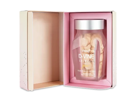 D-Vine 膠原咀嚼錠 - iBling D-VINE Chewable Tablet (Yuzu, Olive & Pomegranate Extract)